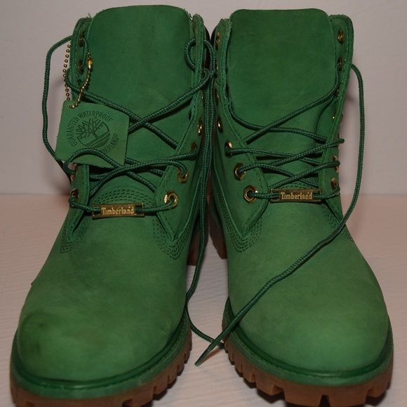 green suede timberland boots